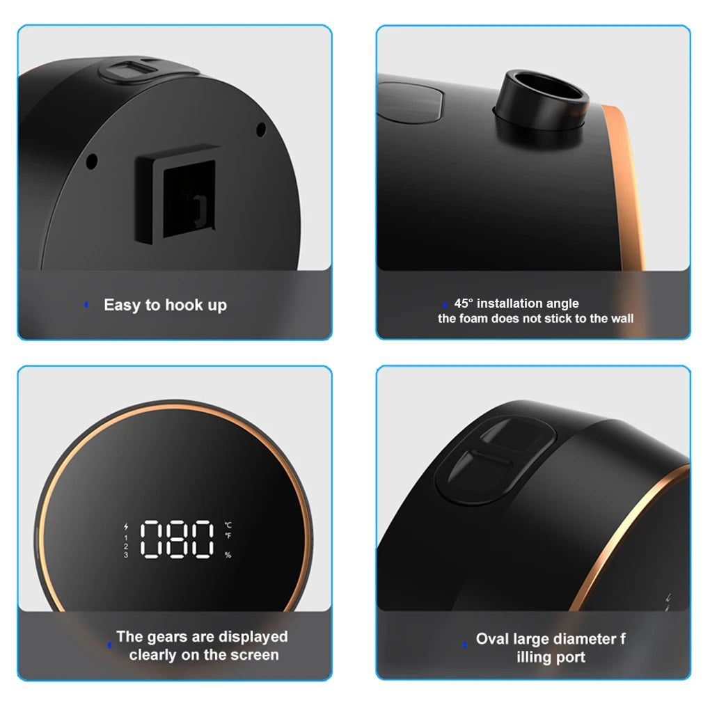 Smart Soap Dispenser 300ml Touchless Infrared Sensor Washing Hand Device USB Rechargeable Wall-Mounted Liquid Soap Dispenser