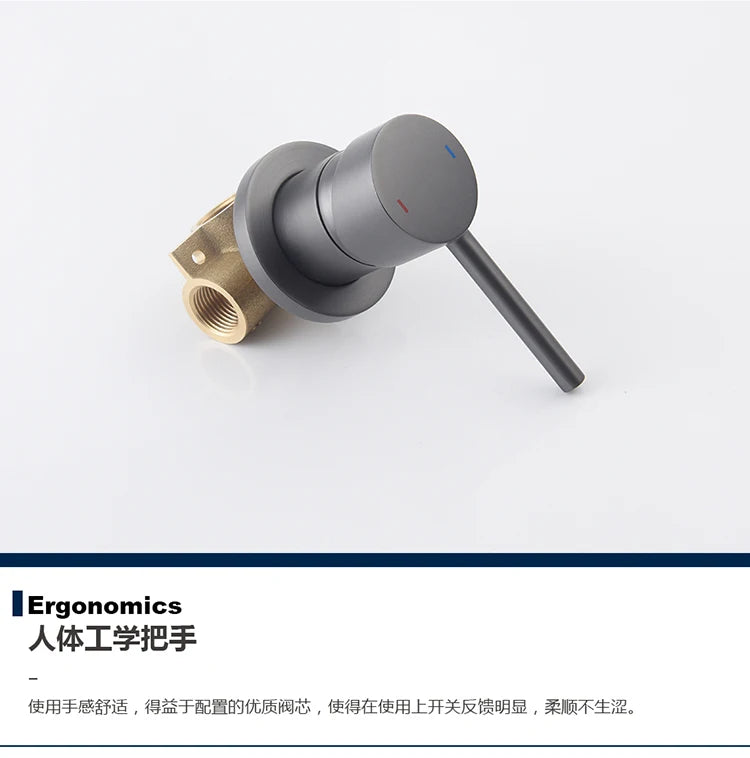 Brass Concealed Bathroom Shower Chuveiro Banheiro Wall Hanging Top Round Shower Head Curtain Set Hot Cold Water Mixing Faucet