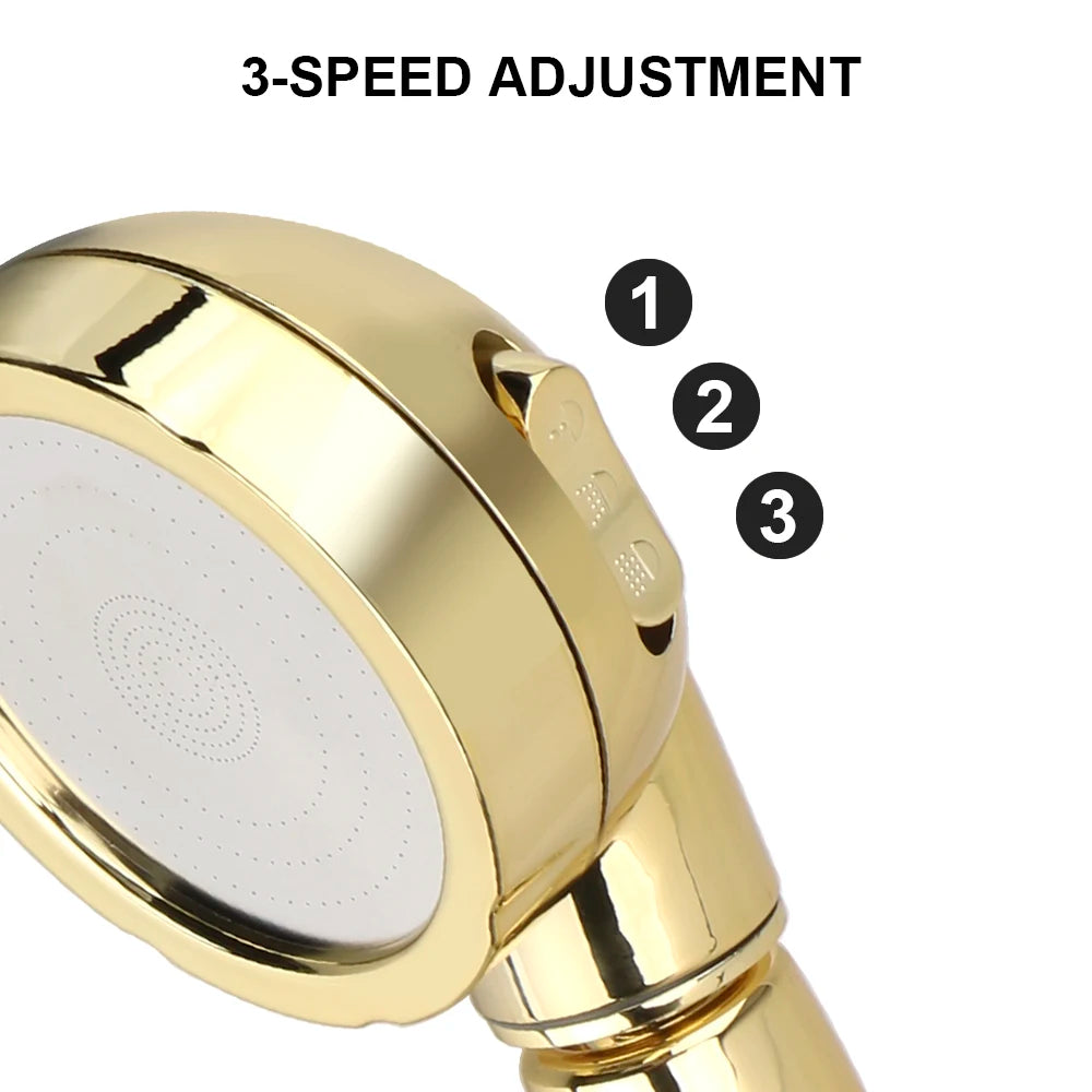 3 Spray Setting with ON/OFF Pause Switch 360 Degrees Rotating Handheld Shower Head Adjustable Water Saving Shower Head