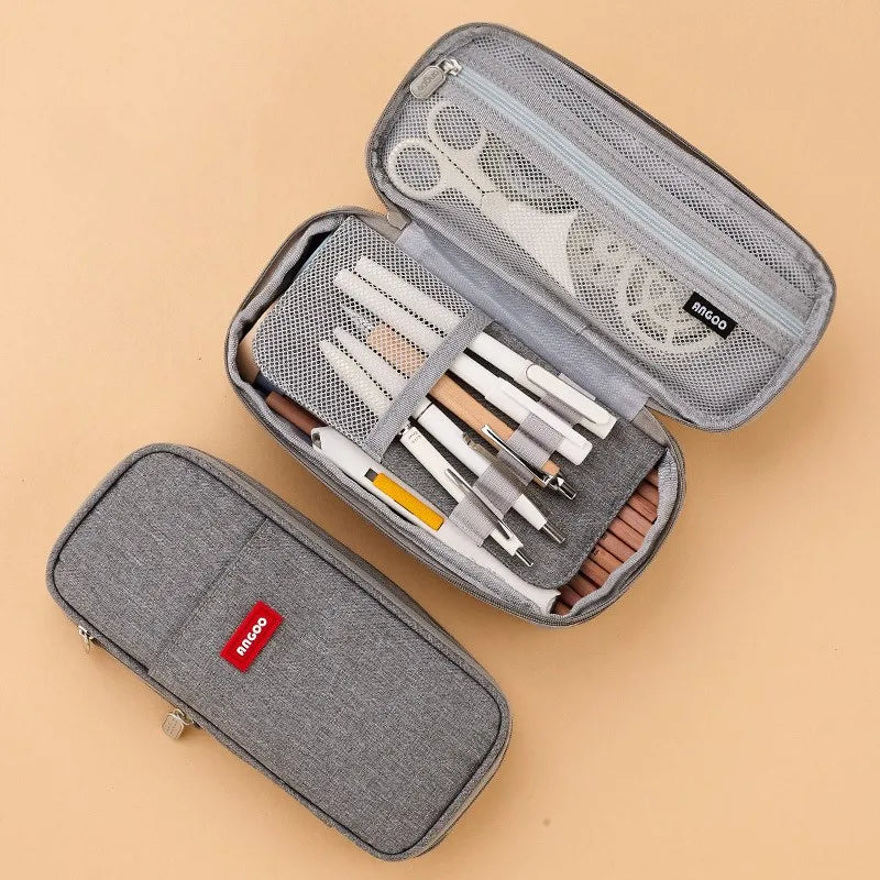 Large Capacity Pencil Case Stationery School Supplies Pencil Cases Pouch Office Desk Storage Bag Students Kids Pen Case Bags Box