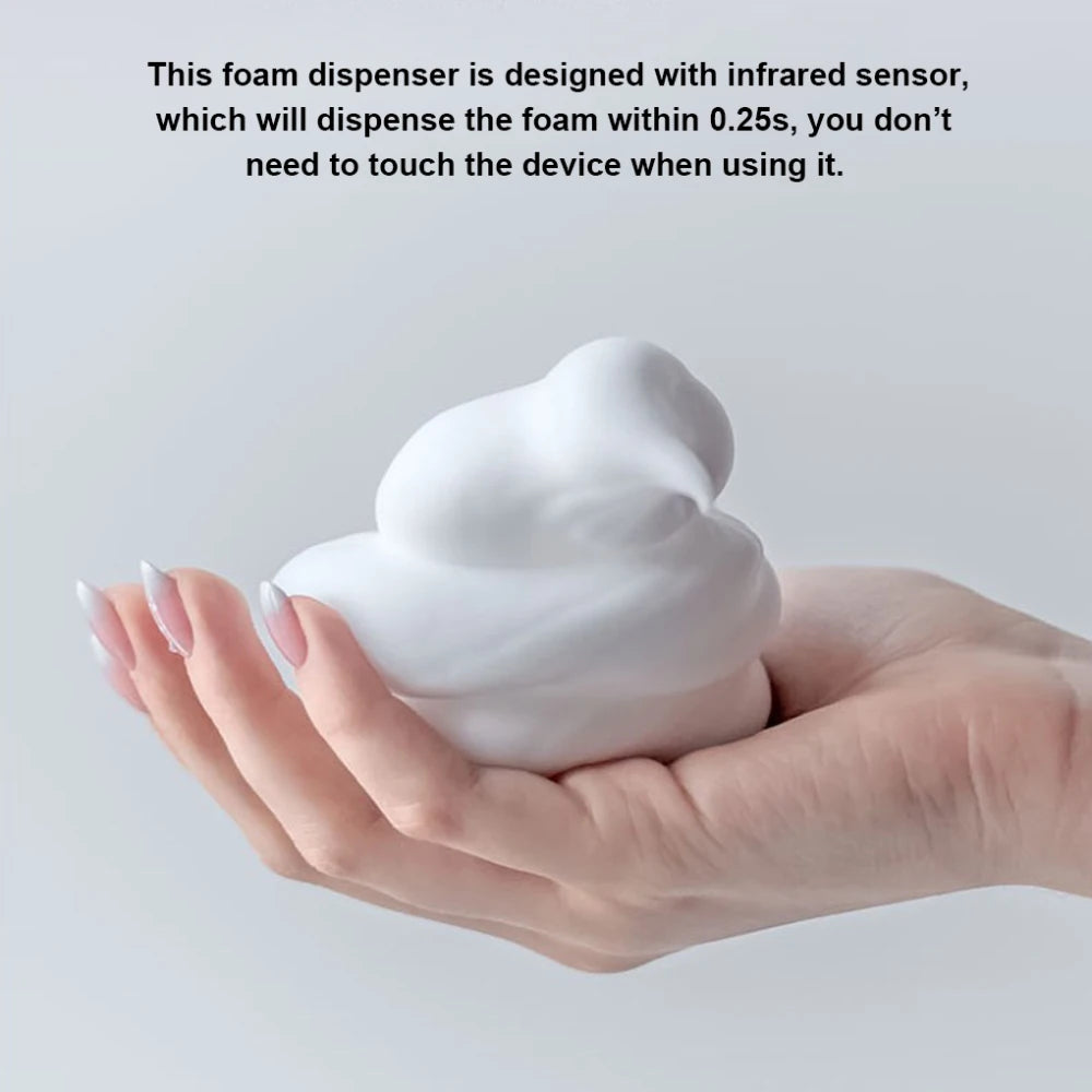 Smart Soap Dispenser 300ml Touchless Infrared Sensor Washing Hand Device USB Rechargeable Wall-Mounted Liquid Soap Dispenser