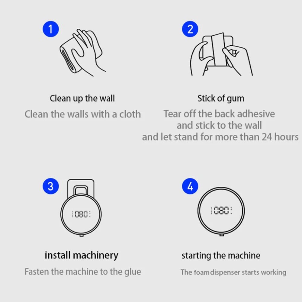 Smart Soap Dispenser 300ml Touchless Infrared Sensor Washing Hand Device USB Rechargeable Wall-Mounted Liquid Soap Dispenser