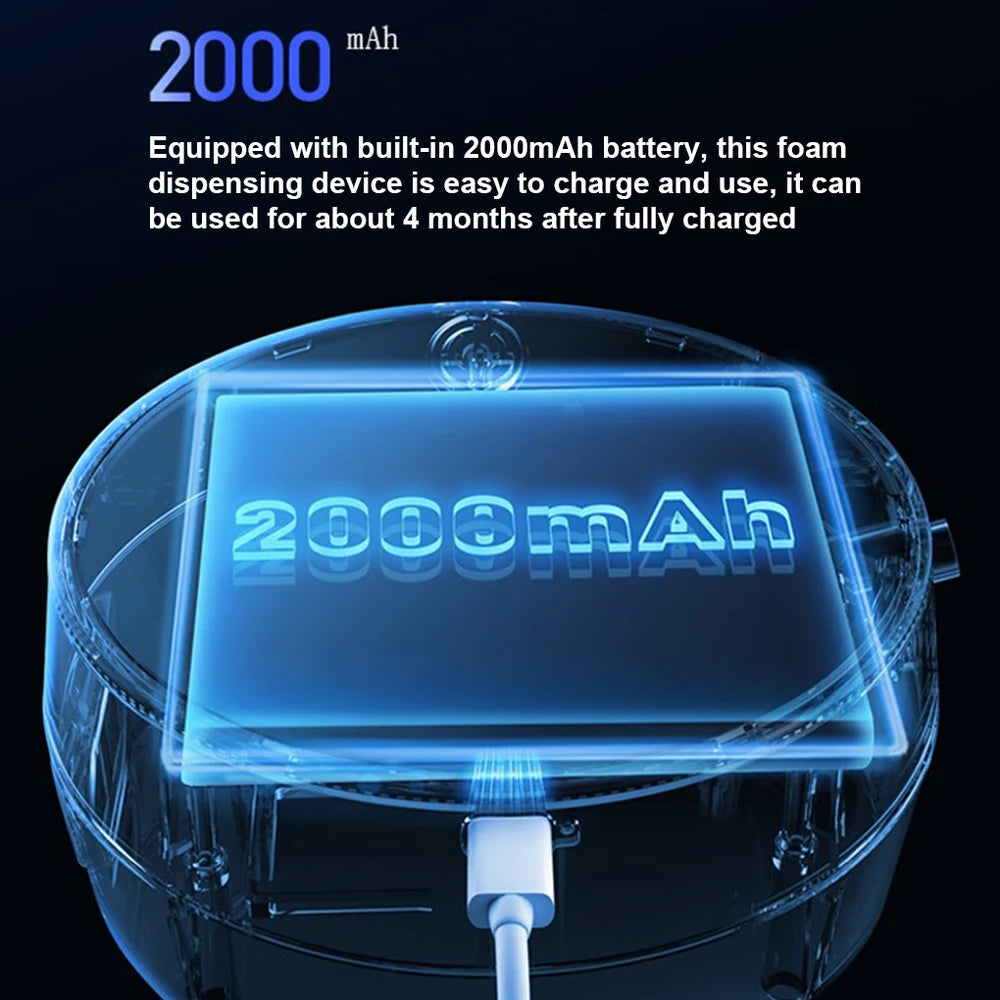 Smart Soap Dispenser 300ml Touchless Infrared Sensor Washing Hand Device USB Rechargeable Wall-Mounted Liquid Soap Dispenser