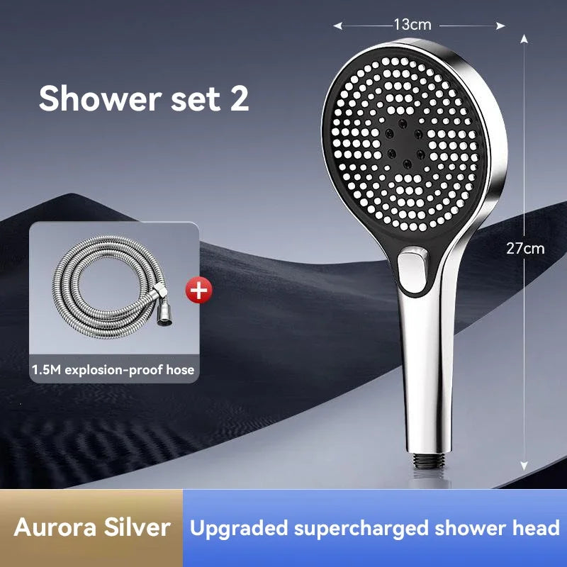 Xiaomi Original Shower Head, Large Panel Booster Shower Set, Water Output, 3-Speed Adjustment, Home Bathroom Facilities