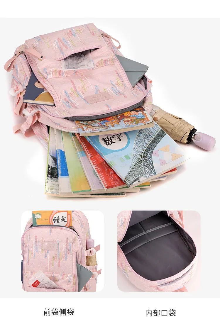 Fresh Backpack large capacity school bag with good-looking Cute and Sweet Backpacks for Middle School and College Students 2 Siz