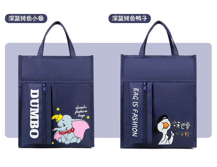 School supplies student tote bag children art bag document bag pink canvas tutoring bag school-bags-for-girls Tutorial Bags