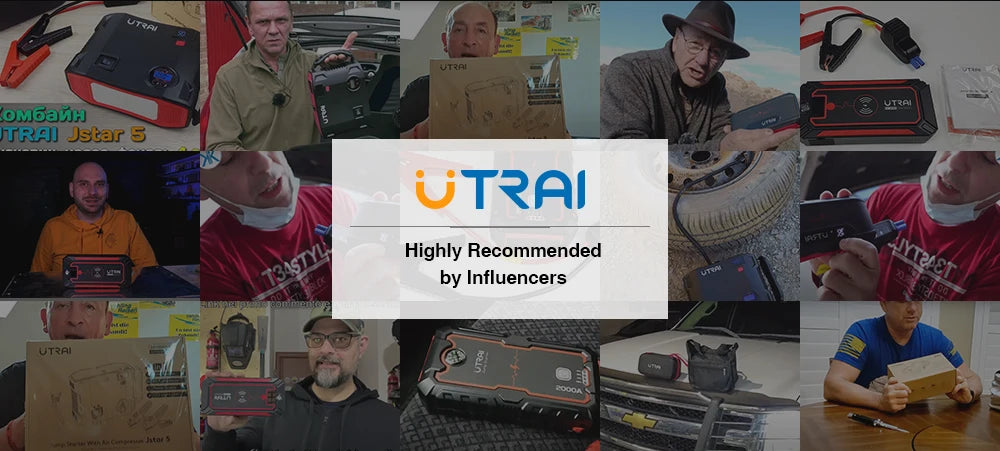 UTRAI Super Capacitor Car Jump Starter Super Safe Battery Less Quick Charge 1000A Portable For Emergency Booster Starting Device