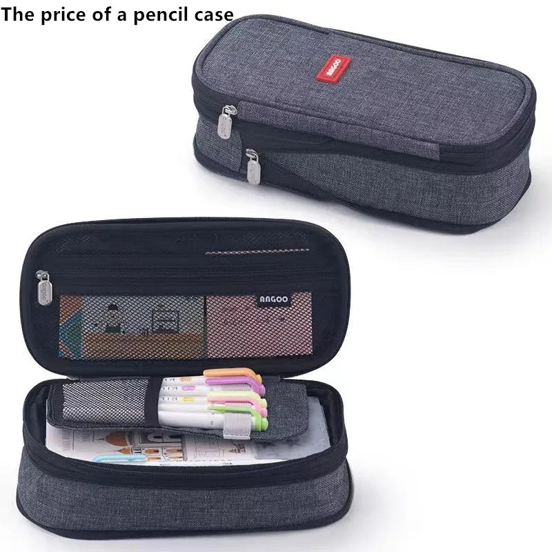 Large Capacity Pencil Case Stationery School Supplies Pencil Cases Pouch Office Desk Storage Bag Students Kids Pen Case Bags Box