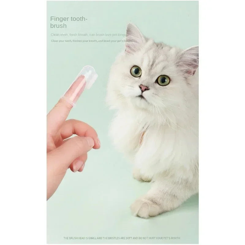 Pet Toothpaste Kit - Dental Care Set for Dogs & Cats, Teeth Cleaning Gel with Finger Brush, Christmas Birthday Gift for Pets