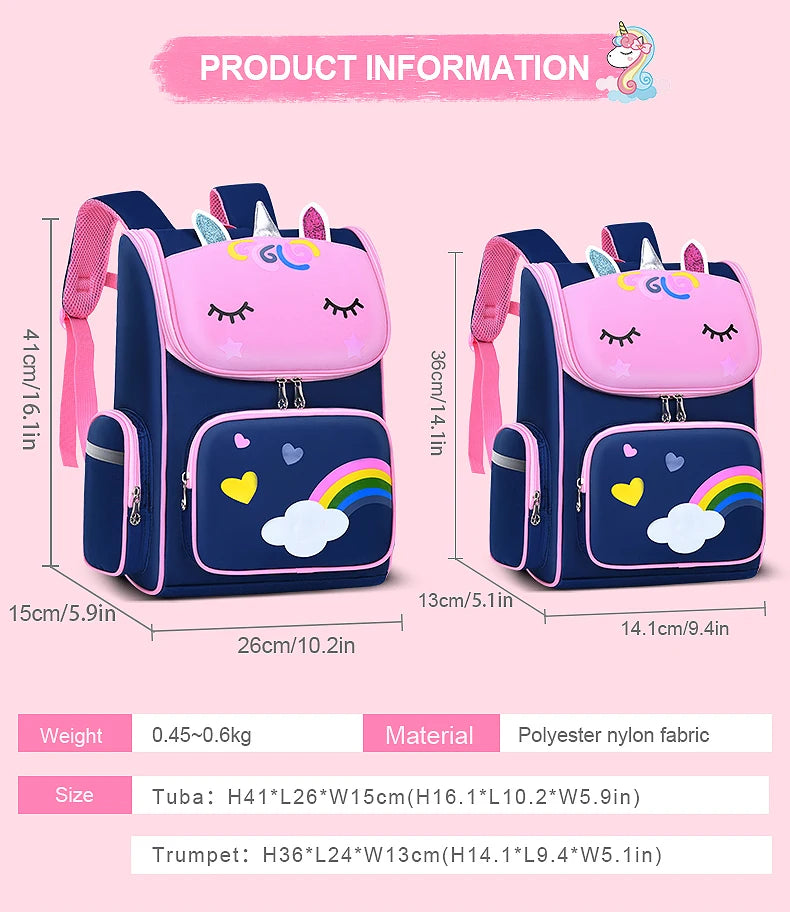 New elementary school students schoolbag shoulders backpack 6-12 years old one, two, three, four, five, six grades waterproof le
