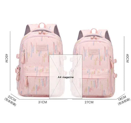 Fresh Backpack large capacity school bag with good-looking Cute and Sweet Backpacks for Middle School and College Students 2 Siz