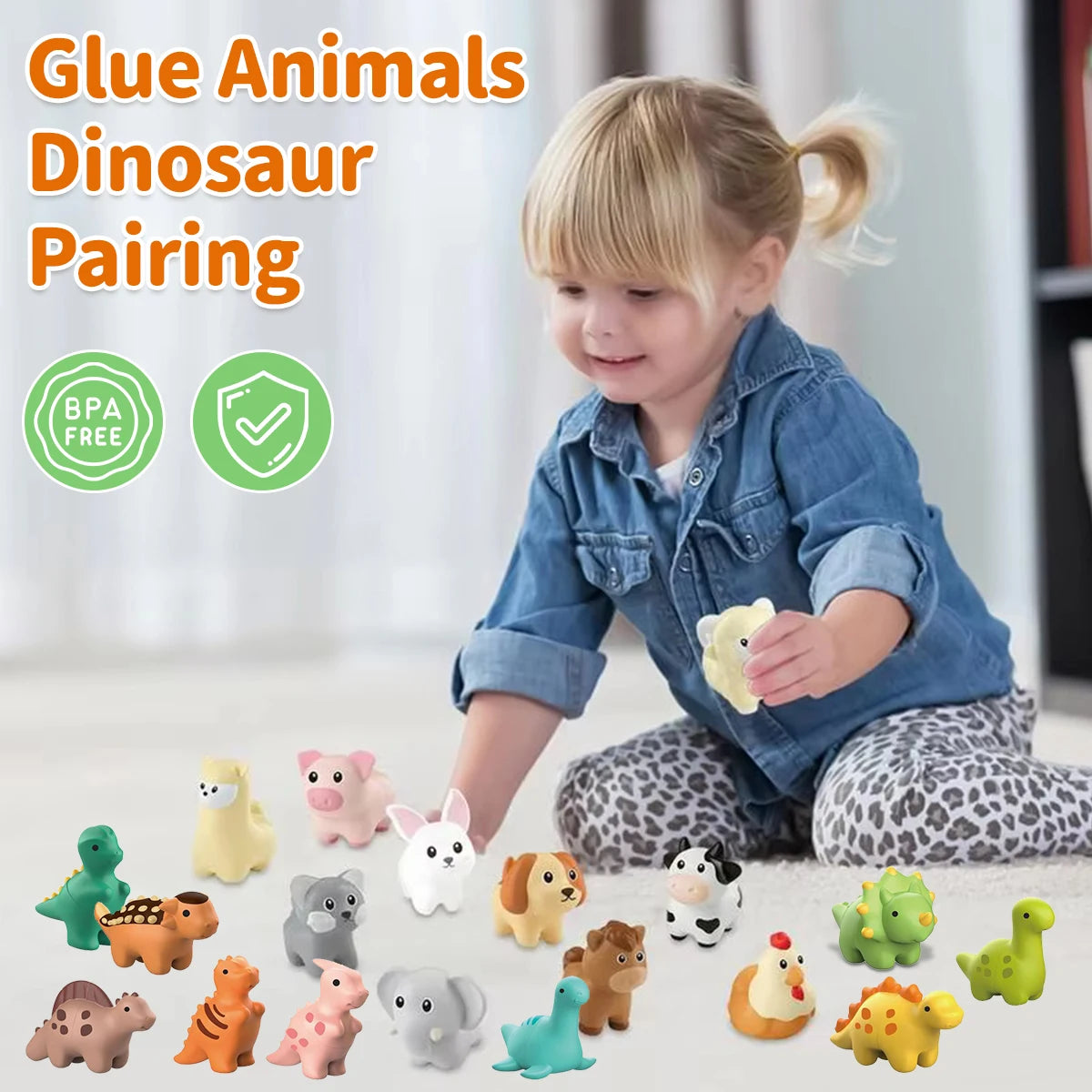 Montessori animal Matching Game Toys，Enhance imagination and color recognition ability,Training Educational block game toy gift