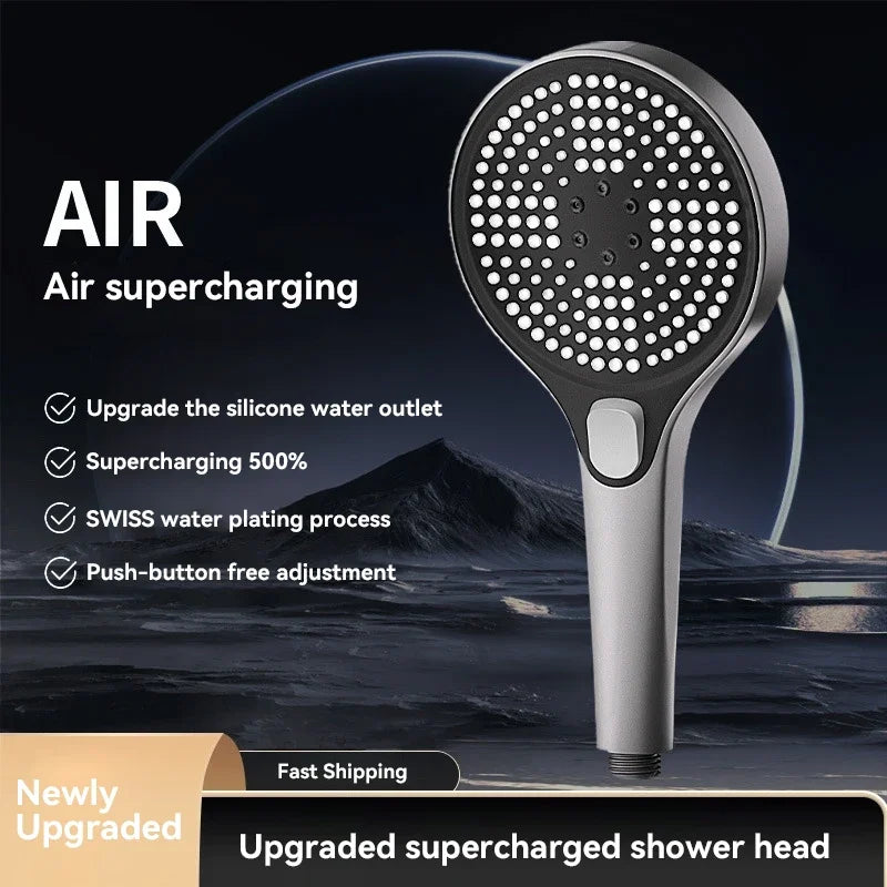 Xiaomi Original Shower Head, Large Panel Booster Shower Set, Water Output, 3-Speed Adjustment, Home Bathroom Facilities