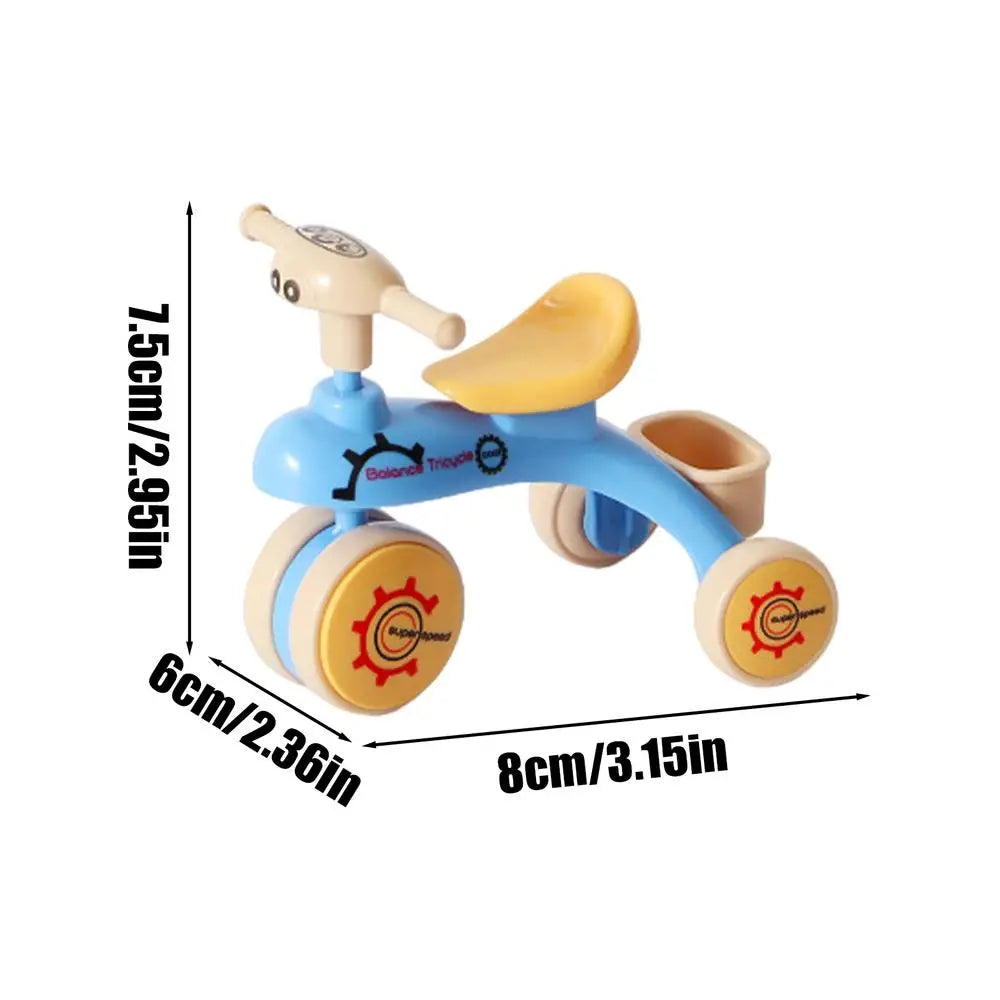 Small Tricycle Assembly Tricycle Toy Creative Inertia Tricycle Push And Go Vehicle For Boys And Girls Fine Motor Skill Toy Car