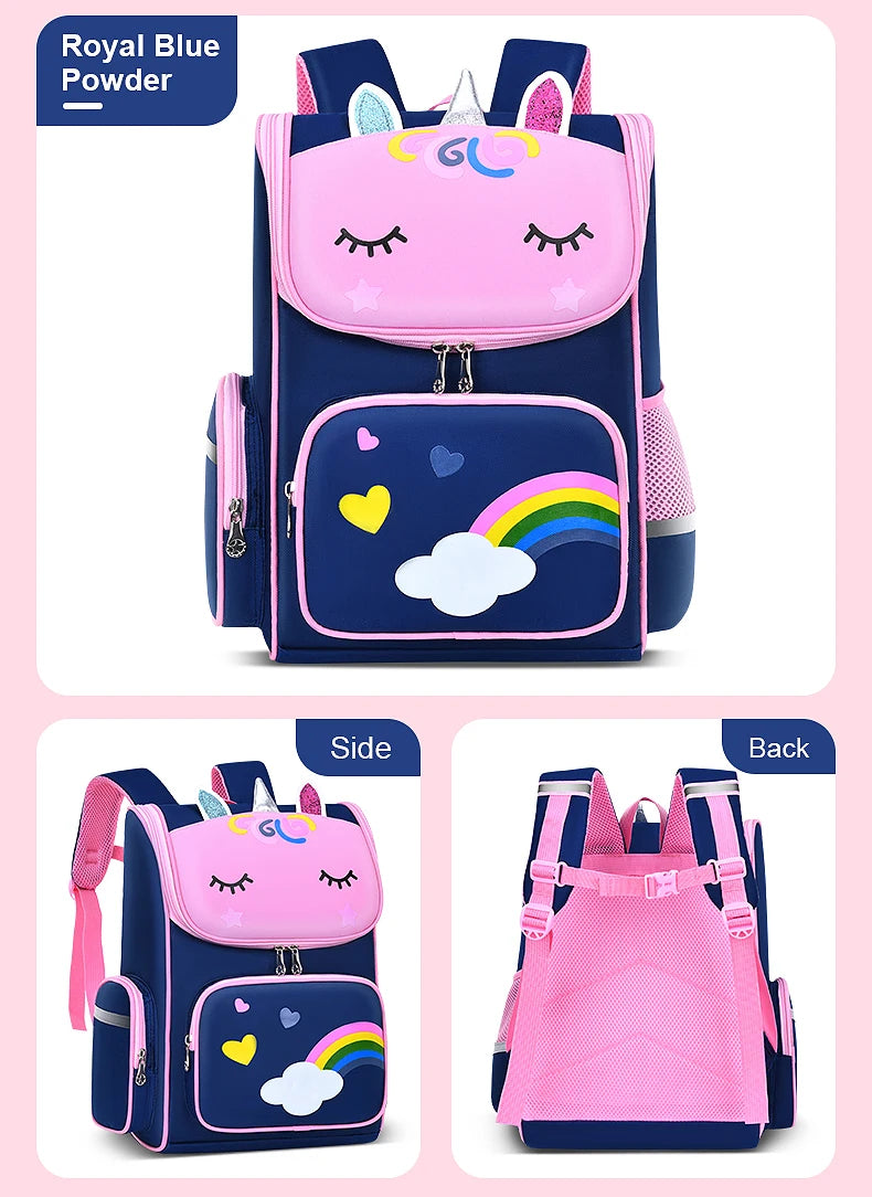New elementary school students schoolbag shoulders backpack 6-12 years old one, two, three, four, five, six grades waterproof le