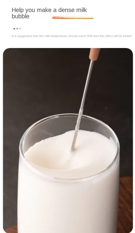 Electric Milk Frother Kitchen Drink Foamer Whisk Mixer Stirrer Coffee Cappuccino Creamer Whisk Frothy Blend Whisker Egg Beater