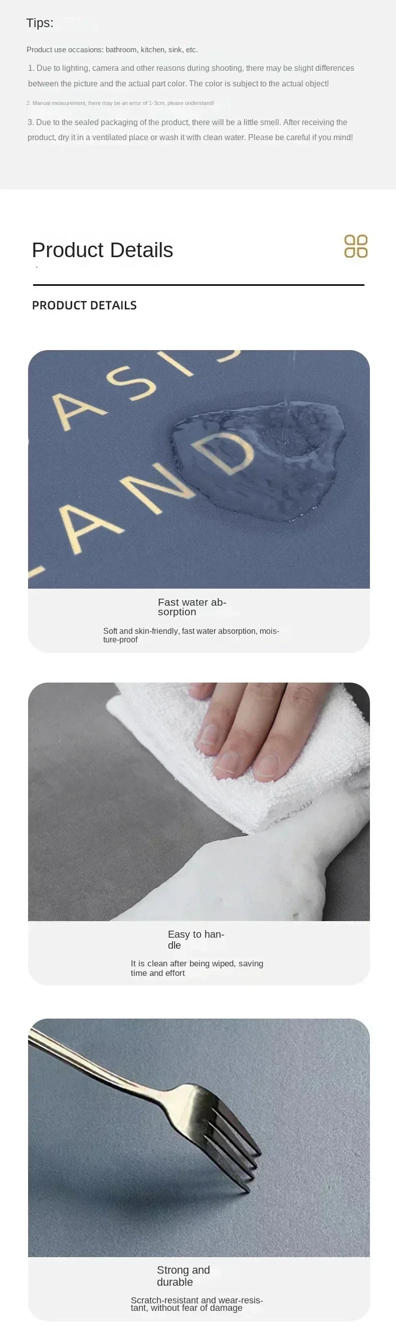 Luxury Bathroom Mats Anti Slip Shower Bath Mat Super Absorbent Quick Dry Foot Floor Mat Toilet Rug Doormat Carpet Washable Decor