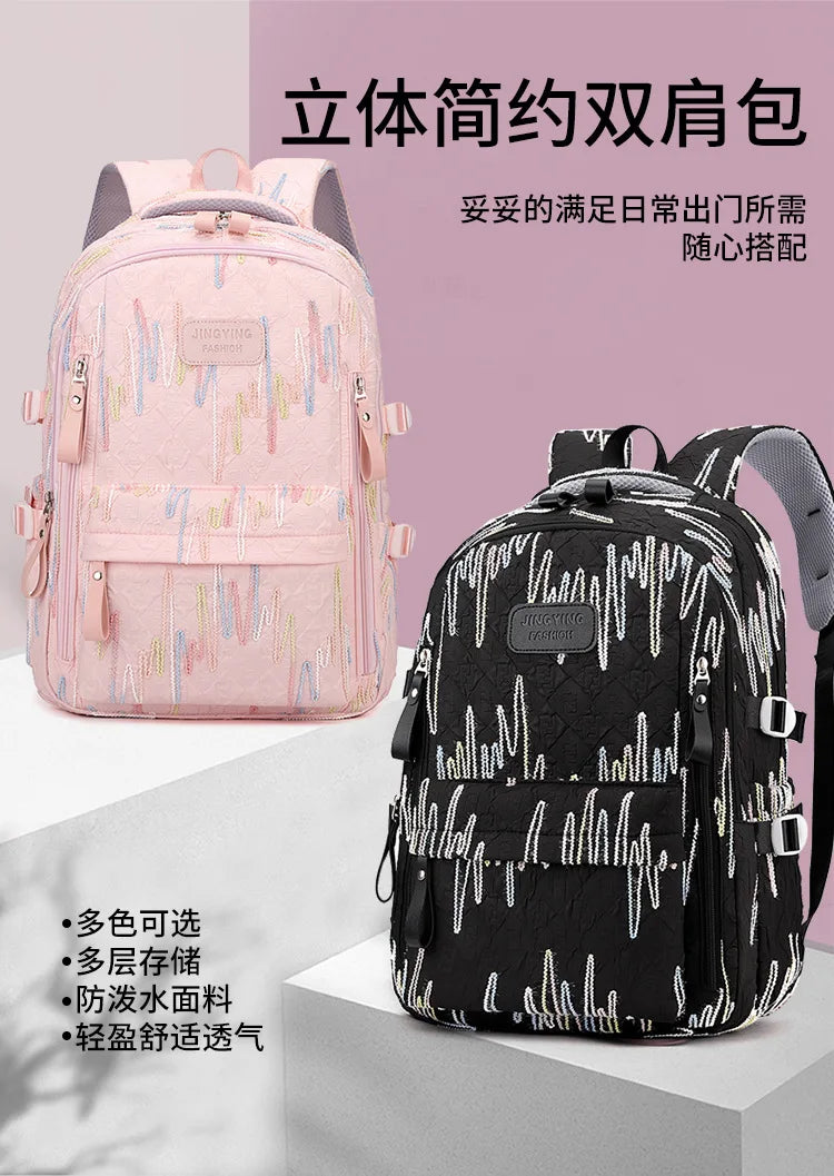Fresh Backpack large capacity school bag with good-looking Cute and Sweet Backpacks for Middle School and College Students 2 Siz