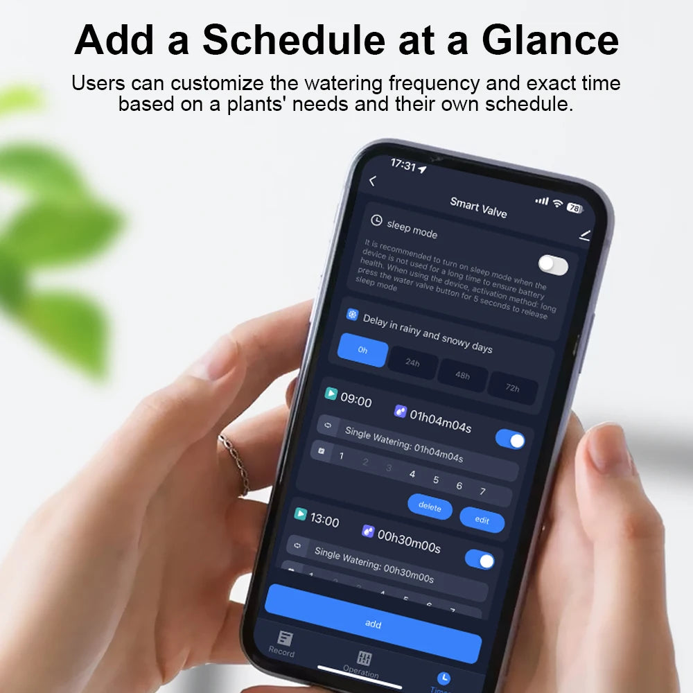 Tuya Smart Wifi Watering Timer Solar Energy Sprinkler Drip Irrigation System Built-in Water Flow Recorder Water Controller