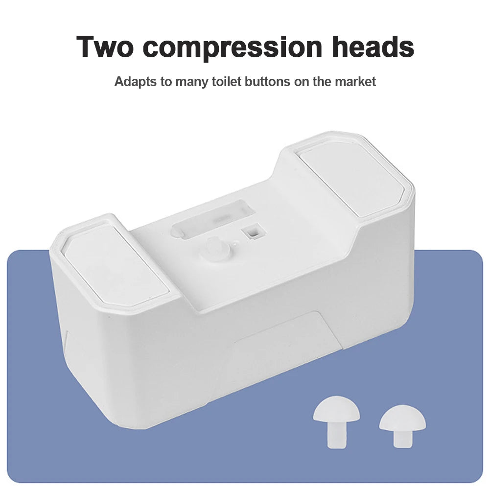 Touchless Smart Toilet Flush Automatic Toilet Flush Button Intelligent Infrared Sensor Waterproof On-Touch Flush Switch for Home