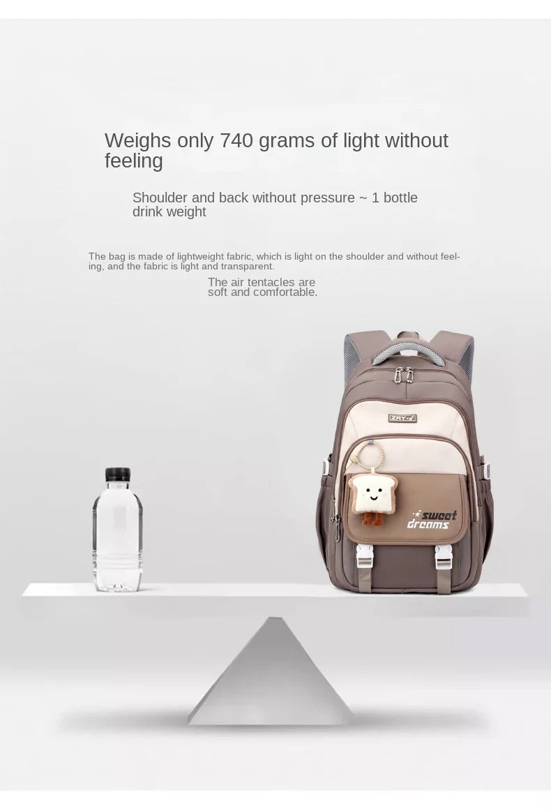 School Backpacks For Girls Large Capacity Middle School Backpack Lightweight Travel Bag School Bookbag College Student Backpack