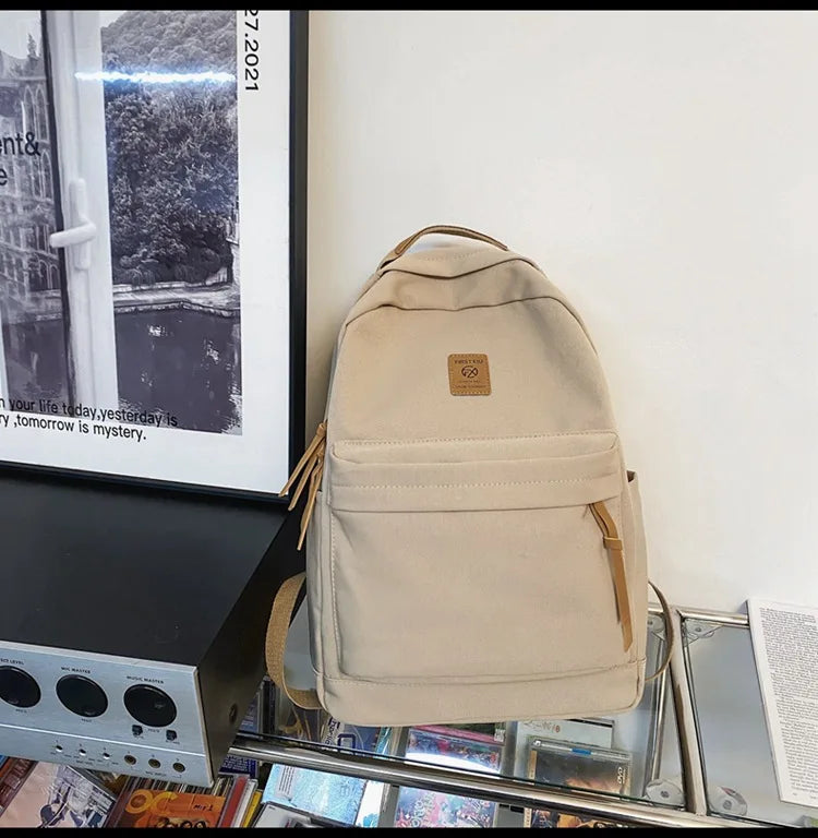 School Backpack for Men Women College Bookbag Lightweight Black Backpack Rucksack Casual Daypack School Bag for Boys Girls