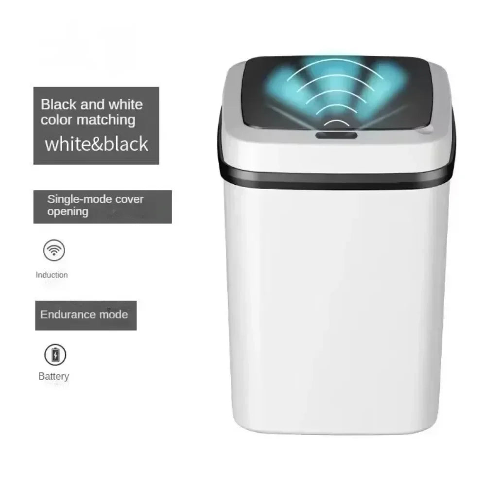 Smart Sensor 13L Trash Can 2025 - Touch-Activated Automatic Lid Bathroom Kitchen Toilet, Waterproof Waste Organizer