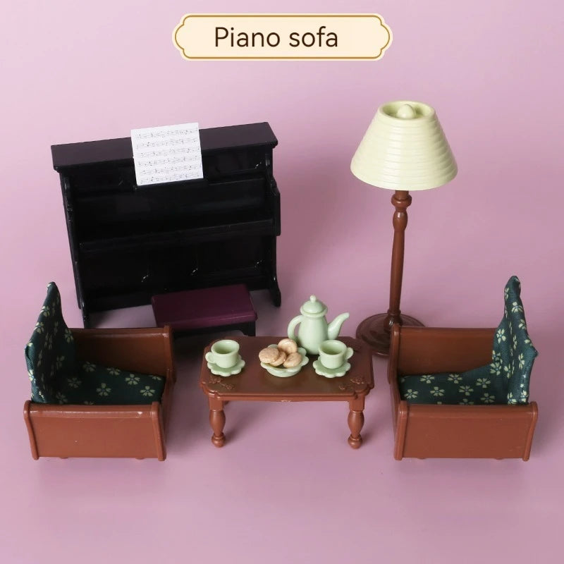 Children's simulated play house mini toy model ornaments