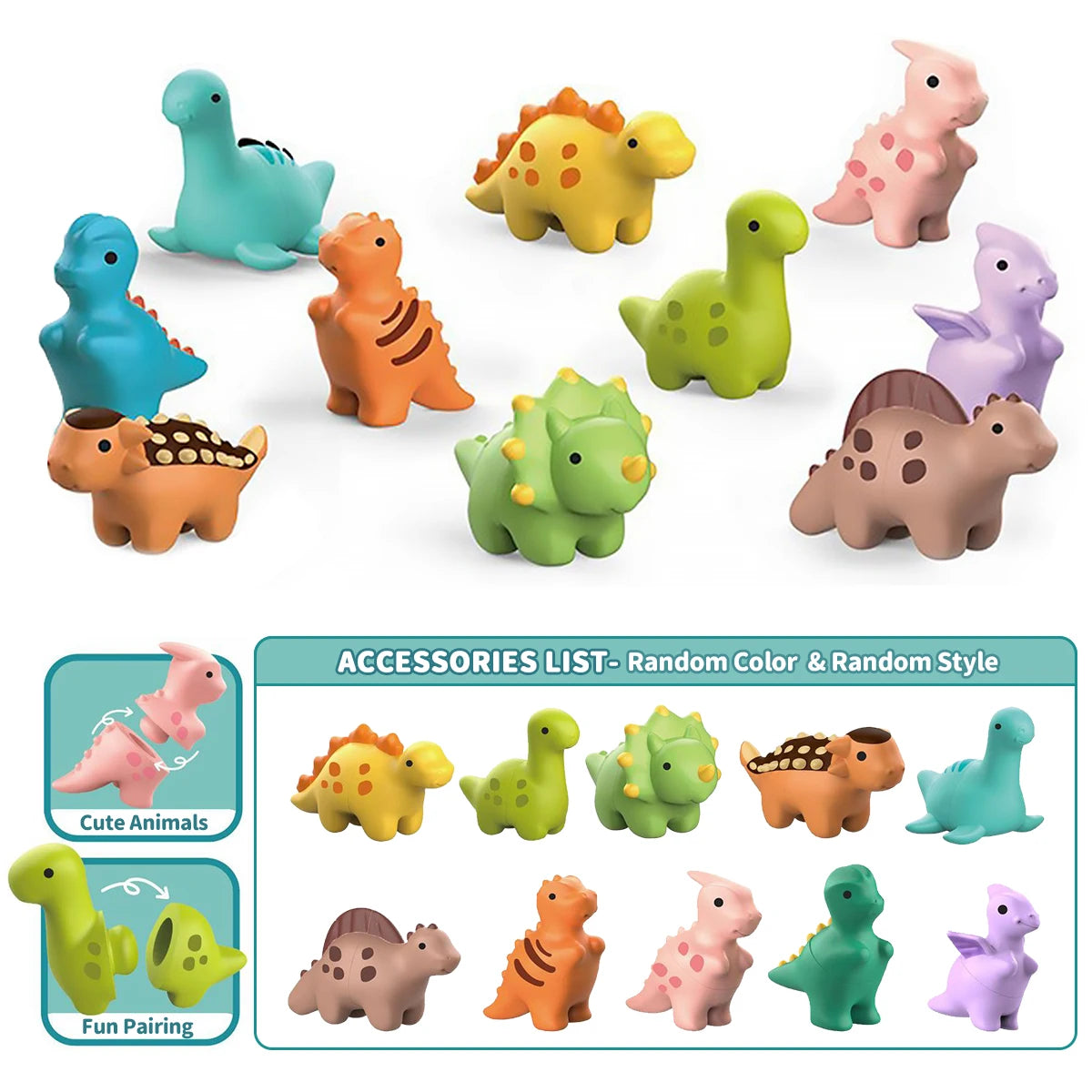 Montessori animal Matching Game Toys，Enhance imagination and color recognition ability,Training Educational block game toy gift