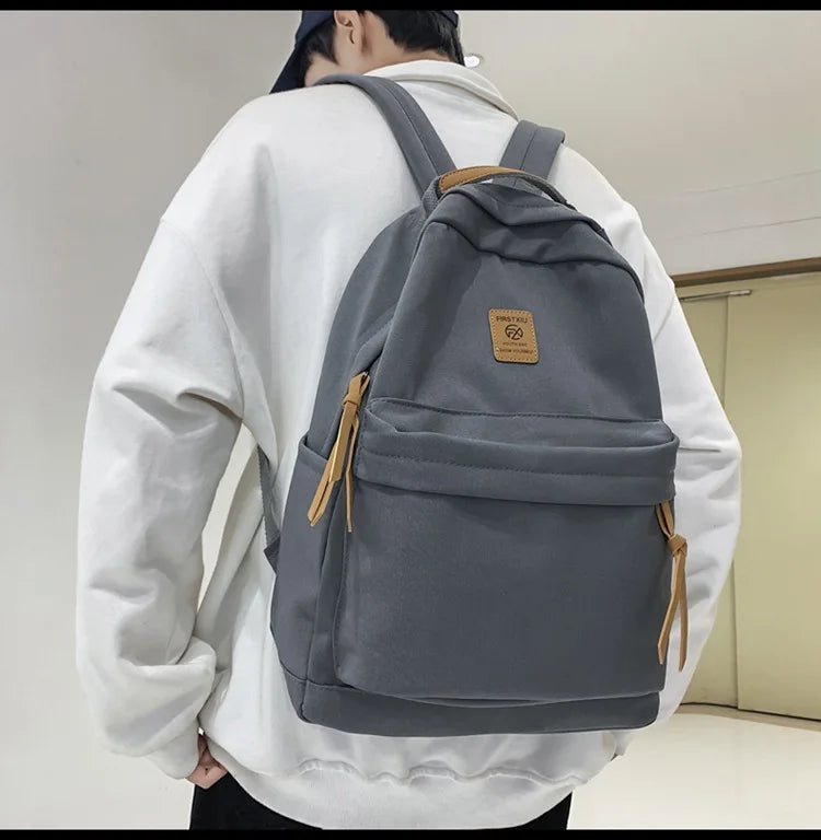 School Backpack for Men Women College Bookbag Lightweight Black Backpack Rucksack Casual Daypack School Bag for Boys Girls