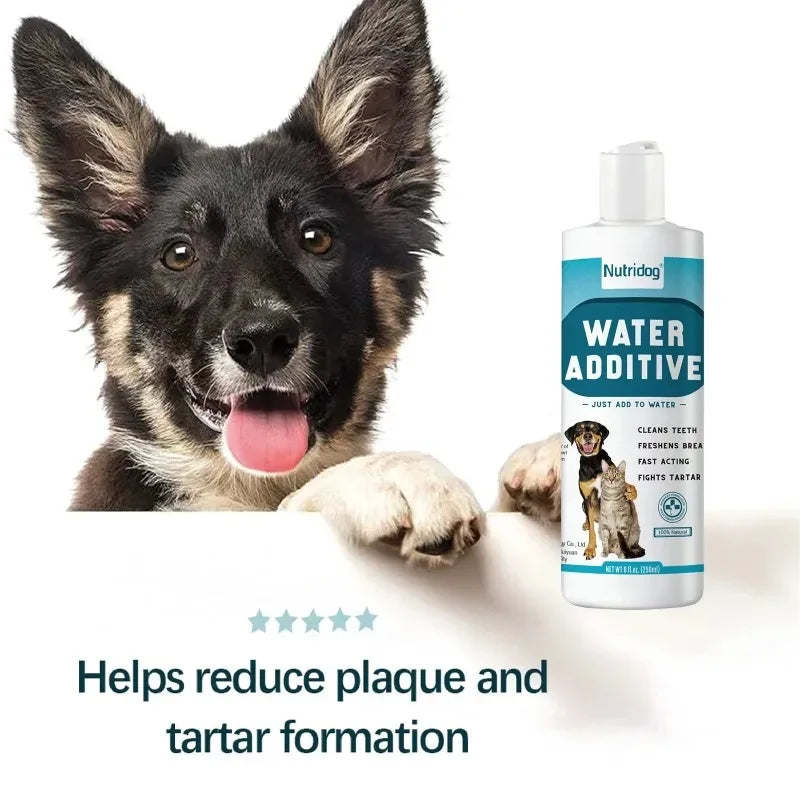 2 Pack Pet Dental Care Water Additive for Decomposes dental plaque & cleans teeth for Dogs & Cats