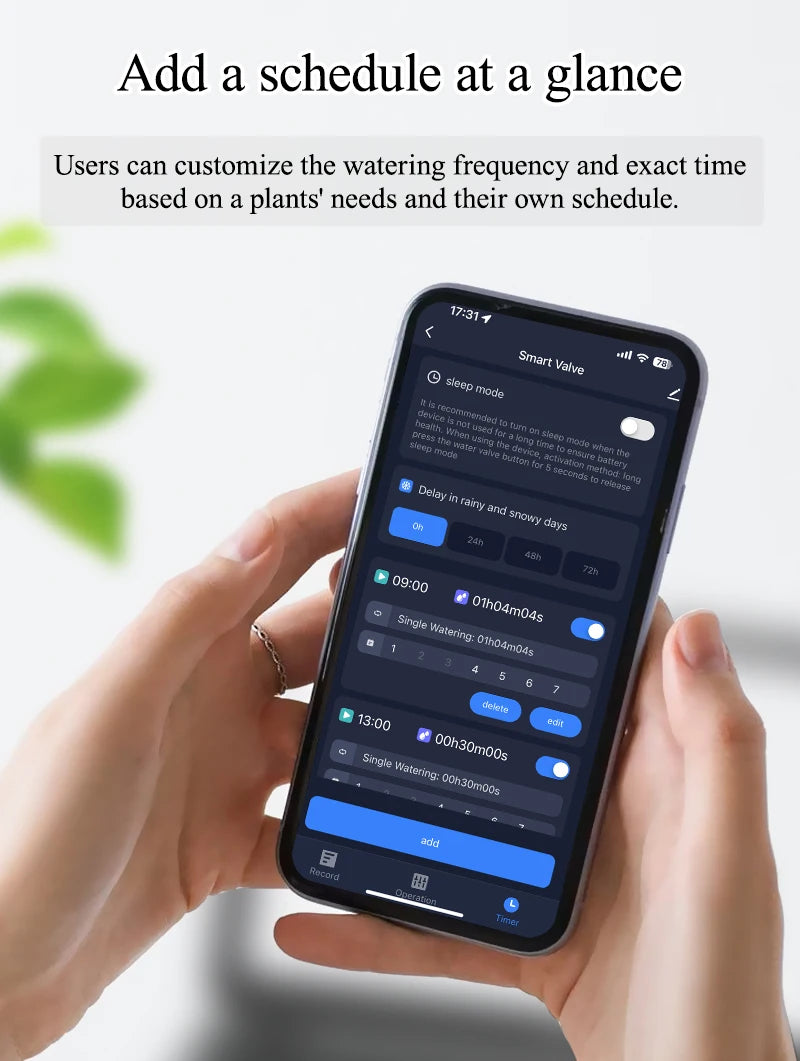 Tuya Smart Wifi Watering Timer Solar Energy Sprinkler Drip Irrigation System Built-in Water Flow Recorder Water Controller