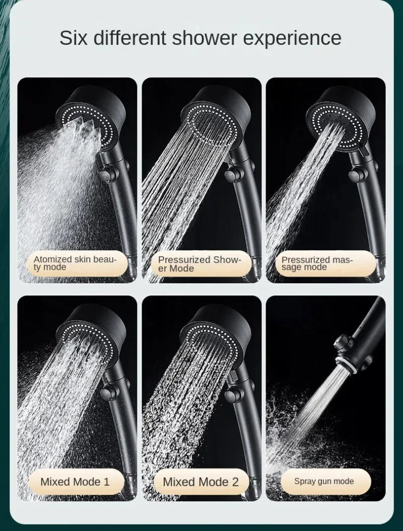 Xiaomi Shower Head 6 Modes Water Saving Adjustable High Pressure Showerhead Handheld Spray Hangable Bathroom Accessories