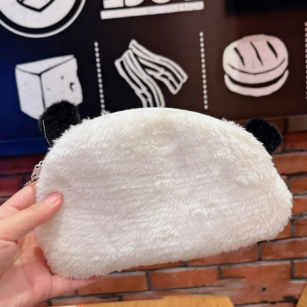 Plush Pencil Case Cartoon Sundries Storage Large Capacity Pencils Pouch Cute Dog Gift Cosmetic Bag School Students Supplies