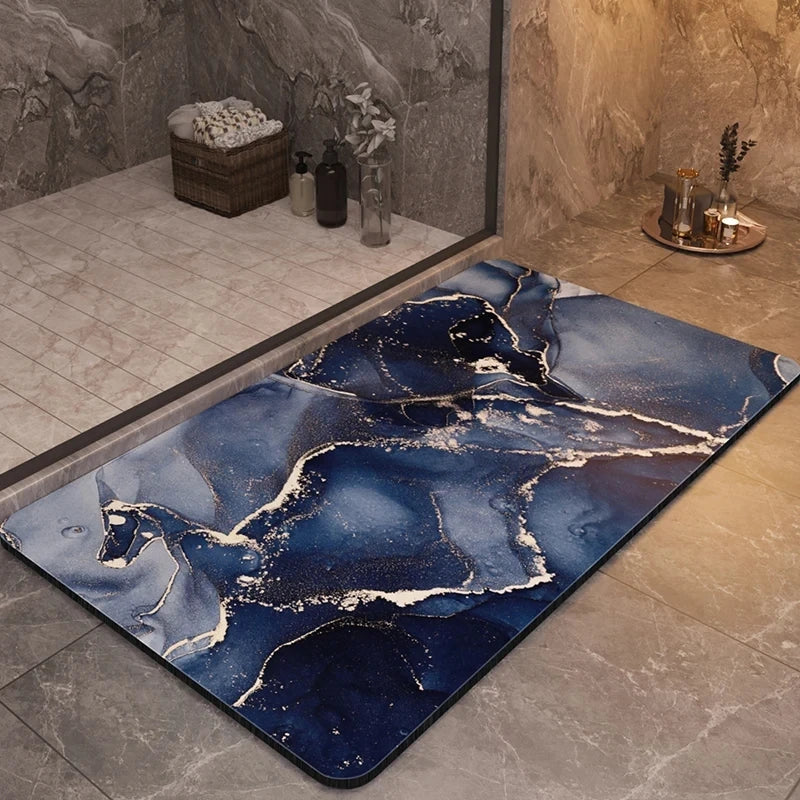 Luxury Bathroom Mats Anti Slip Shower Bath Mat Super Absorbent Quick Dry Foot Floor Mat Toilet Rug Doormat Carpet Washable Decor