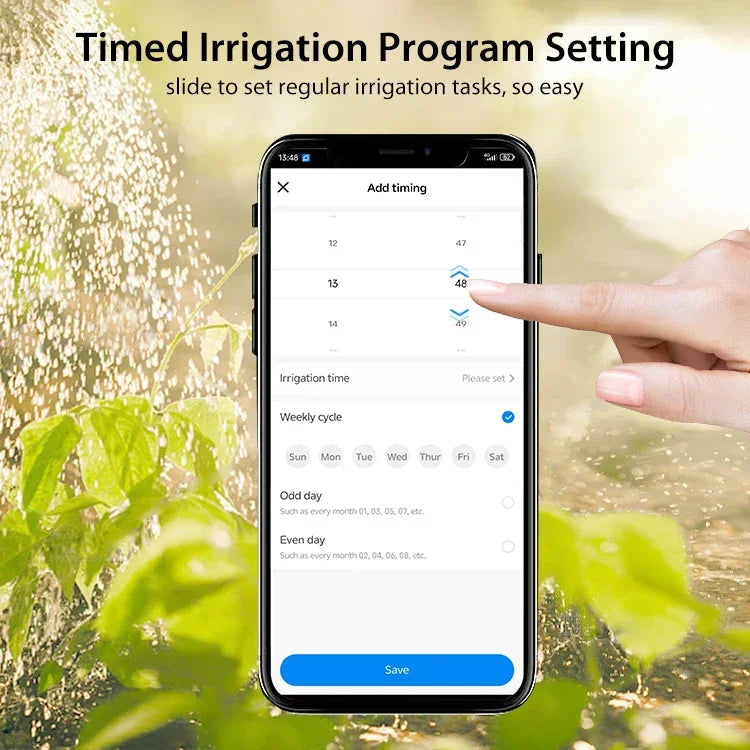 Tuya Smart Wifi Irrigation Water Timer Drip Irrigation Valve Controller Smart Water Valve for Home Garden