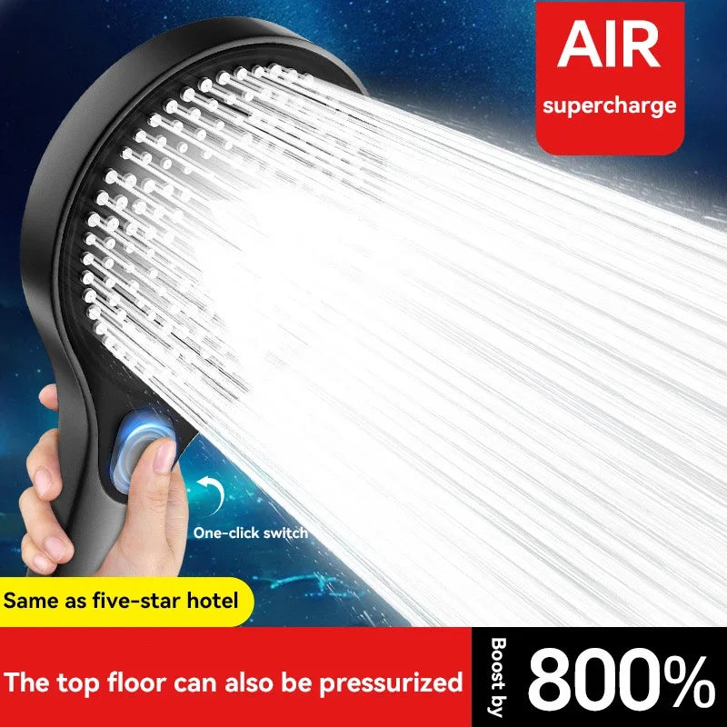 Xiaomi Original Shower Head, Large Panel Booster Shower Set, Water Output, 3-Speed Adjustment, Home Bathroom Facilities