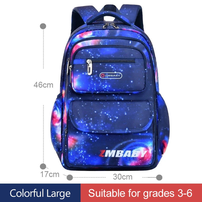 Back to School Adjustable Kids School Backpack for Boys Girls Lightweight Growth Design Waterproof Elementary Primary school Boo