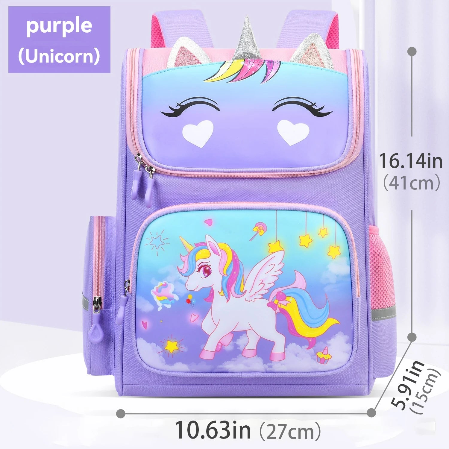 Children's elementary school students schoolbag girls 1, 2, 3, 4, 5, 6 grades 6-12 years old shoulders backpack cute waterproof