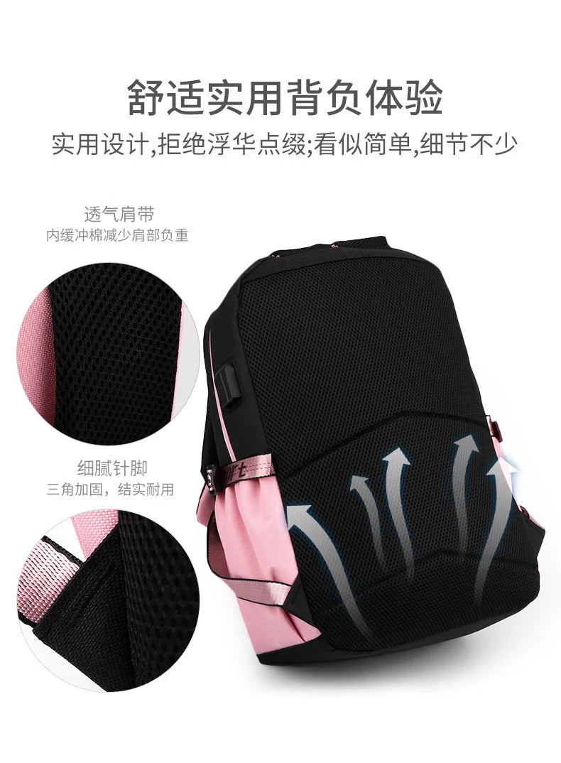Fashion Girls' School Backpack Korean Styles Middle School Student Bags Black Casual Shoulder Bags for Teenager Boys Рюкзак