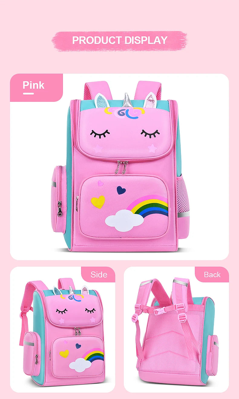 New elementary school students schoolbag shoulders backpack 6-12 years old one, two, three, four, five, six grades waterproof le