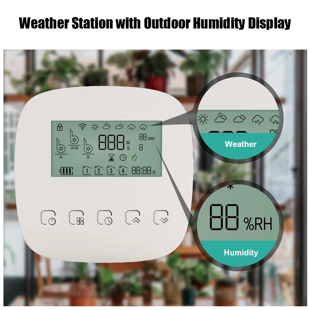 Intelligent Automatic Water Timer WiFi Tuya Micro-drip Irrigation Controller Digital Watering Irrigation Timer with Solar Panel