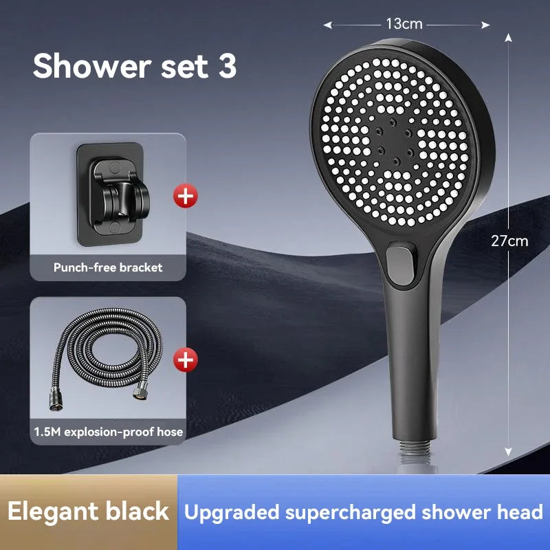 Xiaomi Original Shower Head, Large Panel Booster Shower Set, Water Output, 3-Speed Adjustment, Home Bathroom Facilities