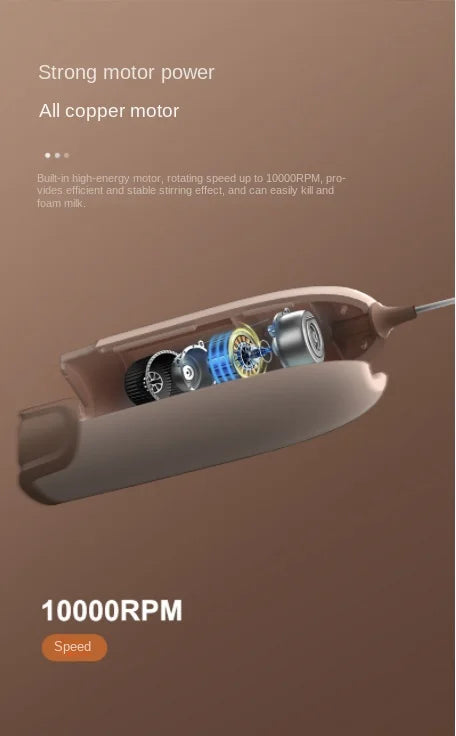 Electric Milk Frother Kitchen Drink Foamer Whisk Mixer Stirrer Coffee Cappuccino Creamer Whisk Frothy Blend Whisker Egg Beater