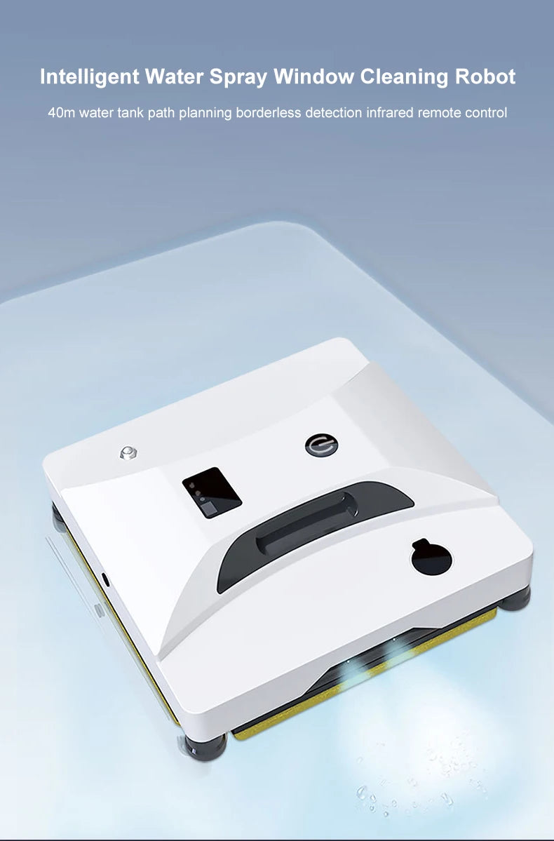 2024 New Intelligent Water Spray Window Cleaning Robot Home Fully Automatic Electric Remote Control Window Cleaning Tool
