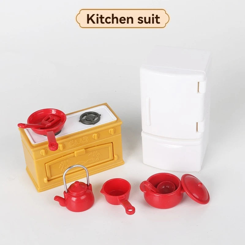 Children's simulated play house mini toy model ornaments