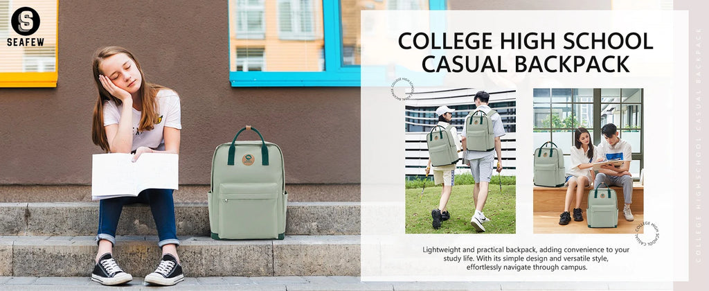 Back to School Youth School Backpack, Stylish Waterproof Casual School Bag, Basic Laptop Backpack For Women，University Backpacks