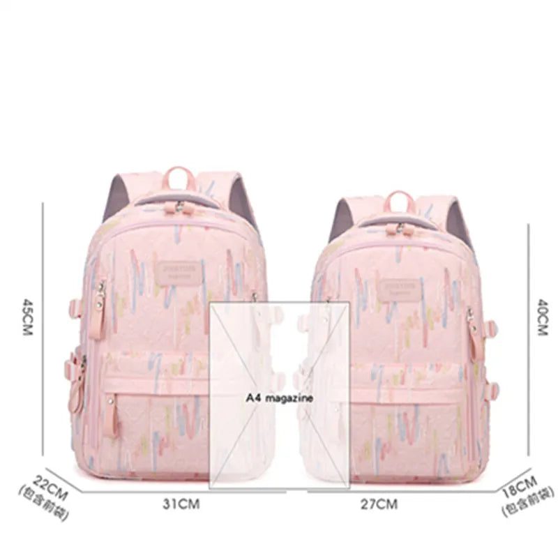 Fresh Backpack large capacity school bag with good-looking Cute and Sweet Backpacks for Middle School and College Students 2 Siz