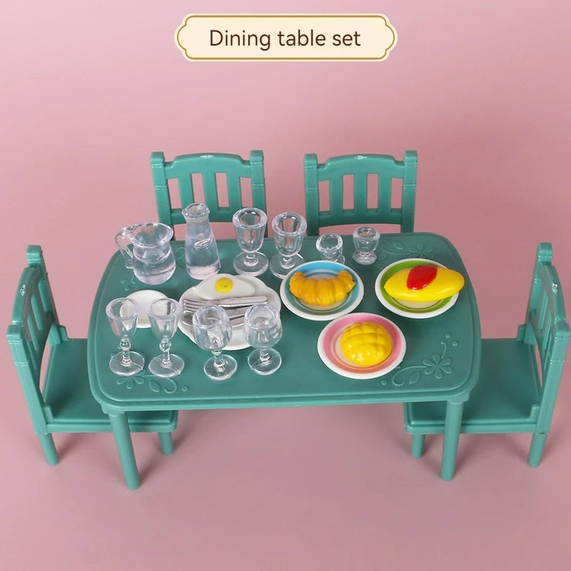 Children's simulated play house mini toy model ornaments