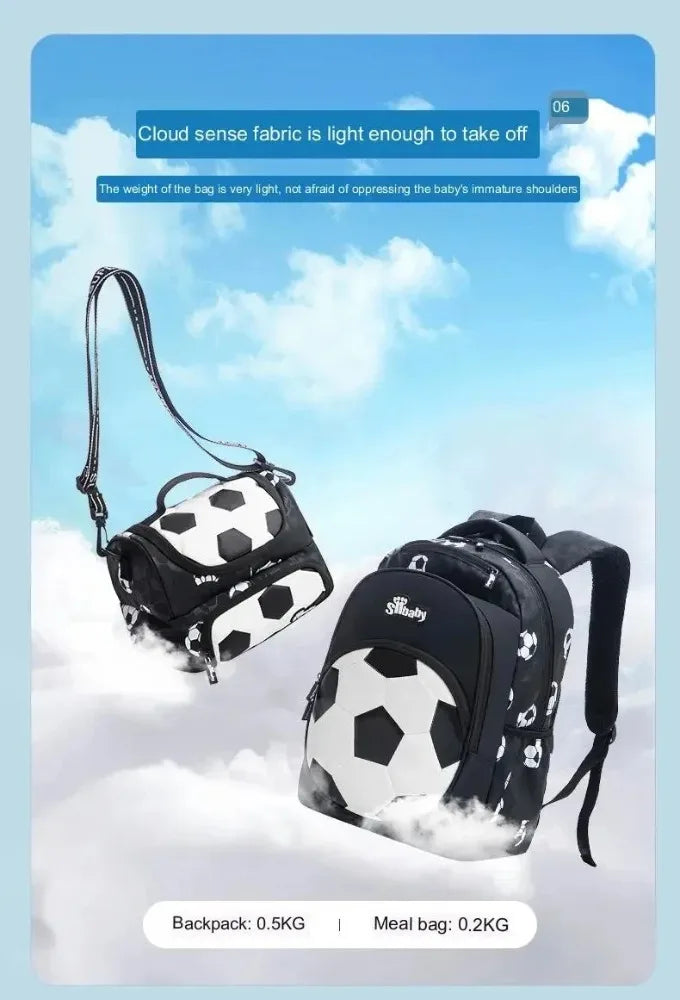 Boy Football Kids Backpack Children Schoolbag Anime Backpack Travel School Bags for Teenage Boy Mochila Escolar Infantil Menino